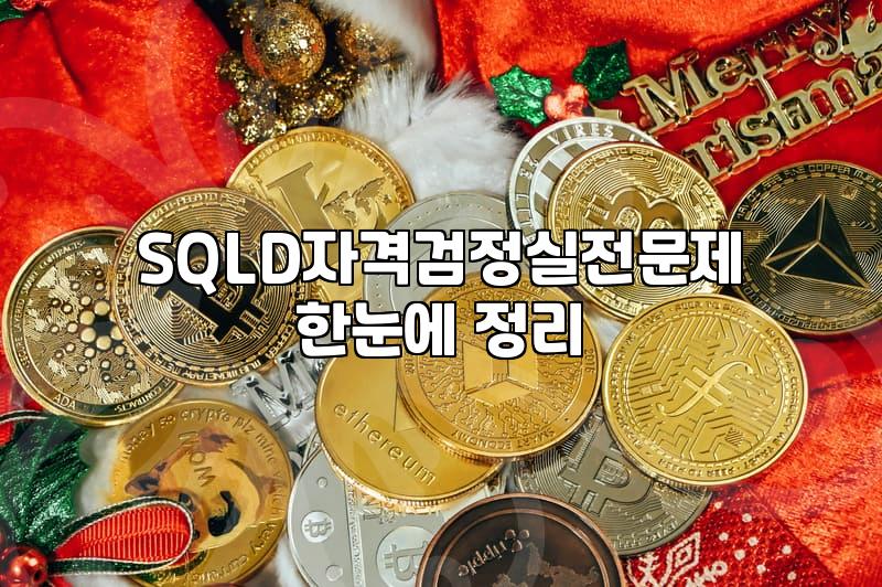 SQLD 자격증 준비, 책 한 권에 목숨 걸지 마세요