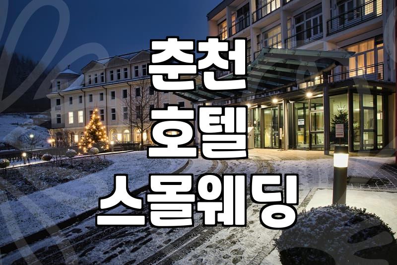 춘천 호텔에서의 스몰 웨딩, 현실적인 고민과 결정 과정