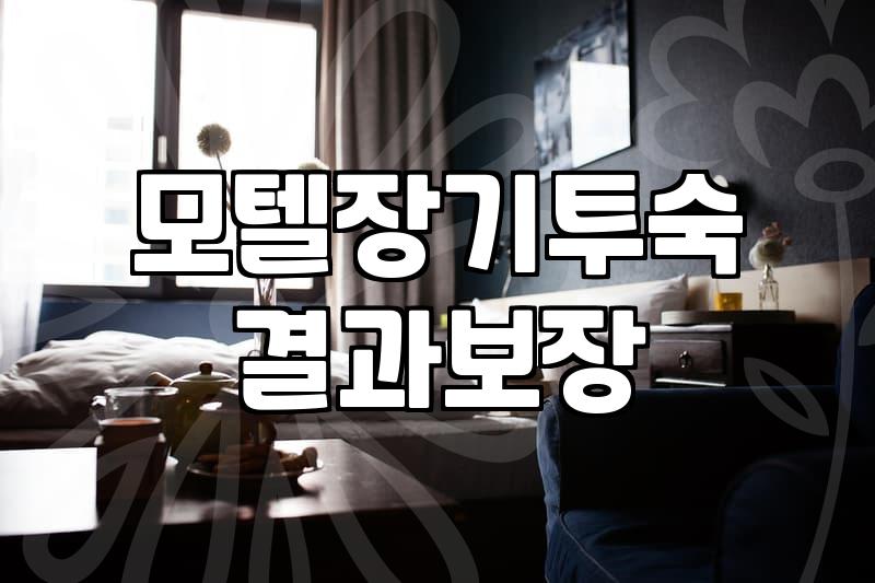 모텔숙박비 결정하는 주요 요인과 합리적인 선택 방법