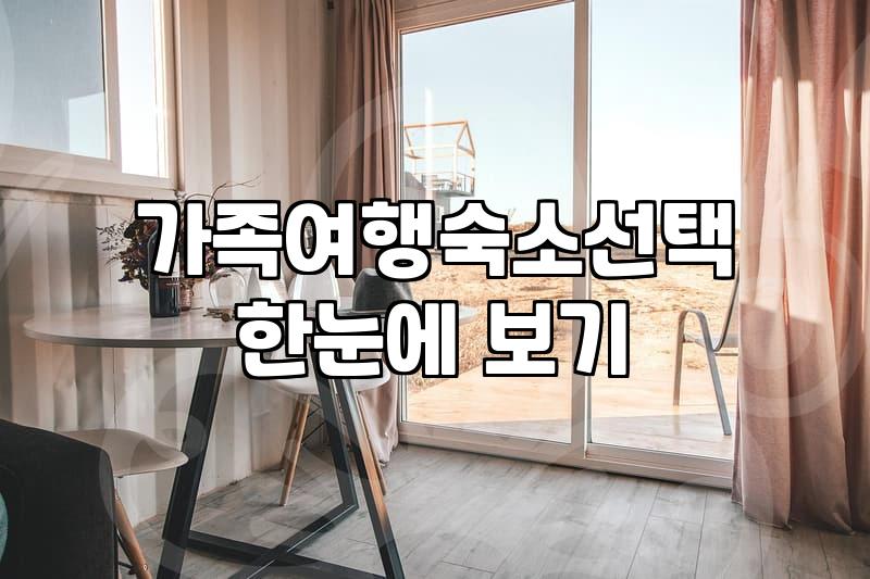단체나 가족 여행 시 투룸 펜션을 선택할 때 고려할 실질적인 체크리스트