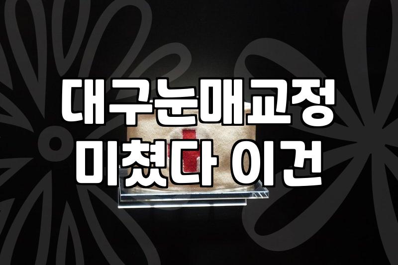 대구에서 쌍꺼풀 재수술, 이것저것 알아보다가 상담만 몇 군데 다녀왔어요