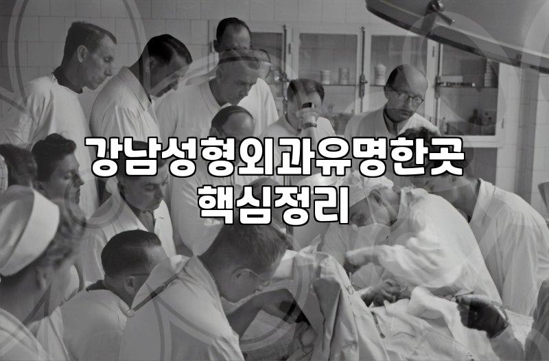 압구정성형 병원 선택 시 고려할 실제 기준과 의료진 확인법
