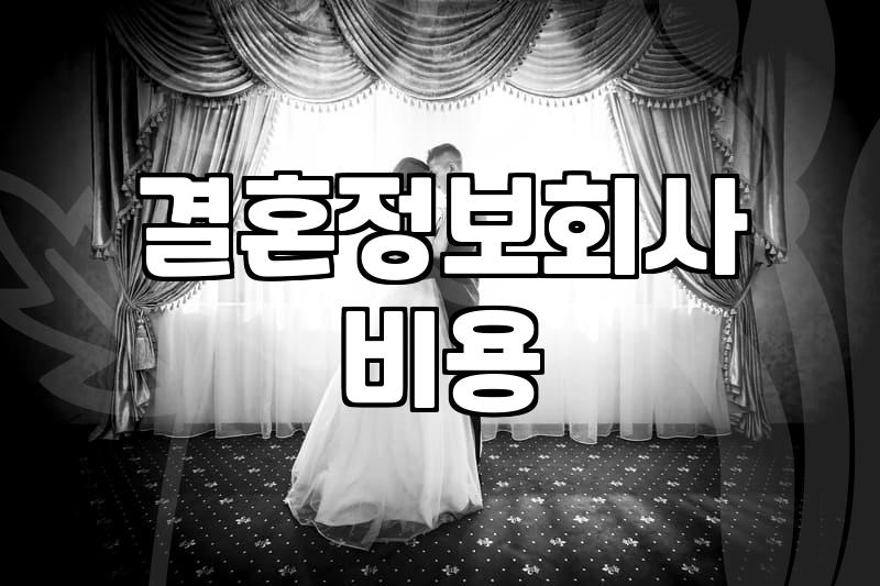 결혼정보회사 가입 전 현실적인 고려사항과 비용 구조